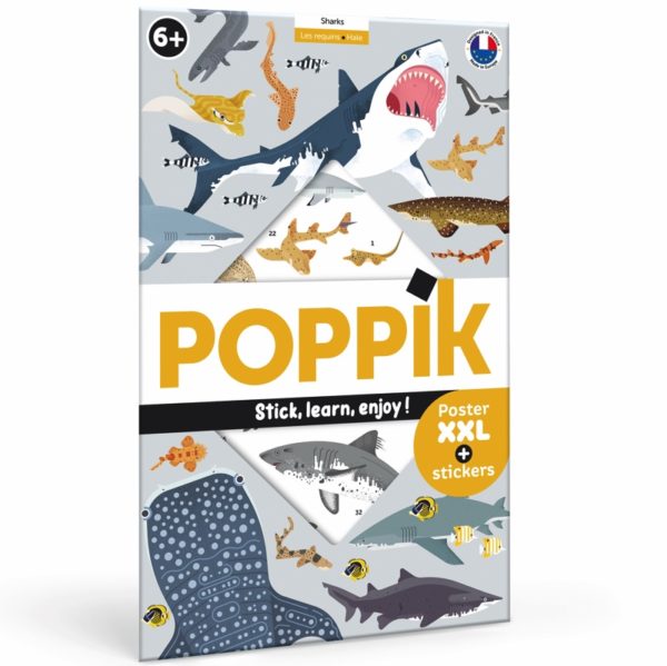 poppik-poster-stickers-requins-sharks-pedagogique-educatif-autocollants-600×599